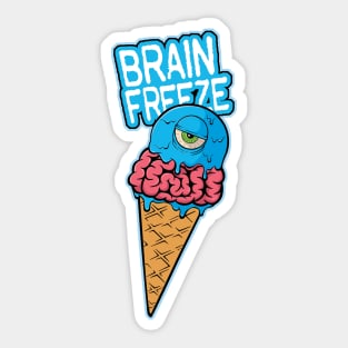 Brain Freeze Sticker